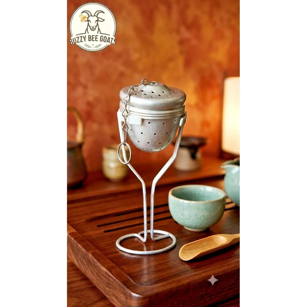 Aluminum Vintage Tea Infuser withChain